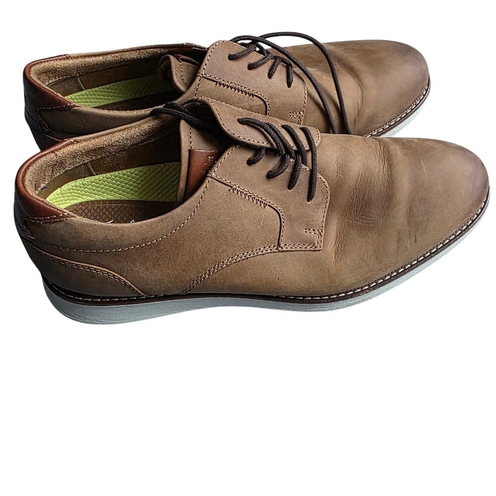 Florsheim Launch Leather Oxford Sneaker Dress Shoes Brown Lace Up Men's‎ 10.5 W